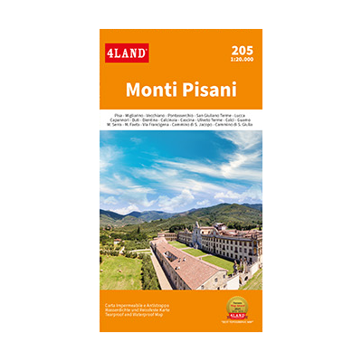 Monti Pisani 205 mappa 1:20000
