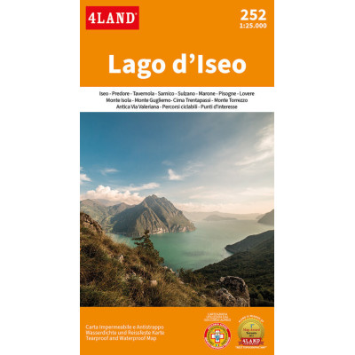 Lago d'Iseo carta 1:25000