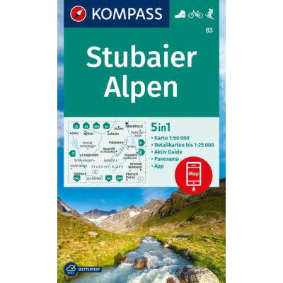 Stubaier Alpen 83. Carta...