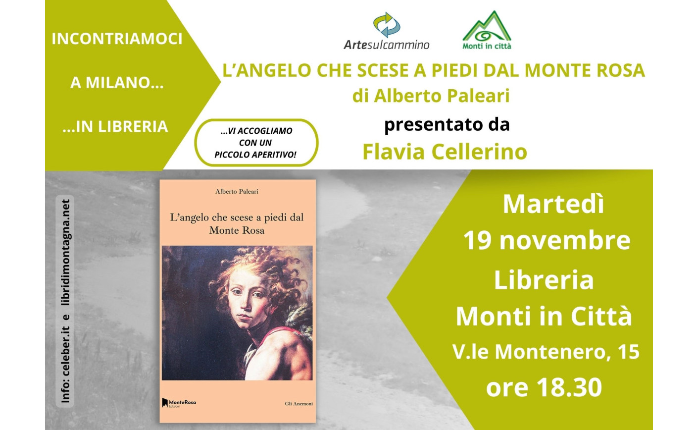 Arte sul cammino presenta L'angelo che scese a piedi dal Monte Rosa