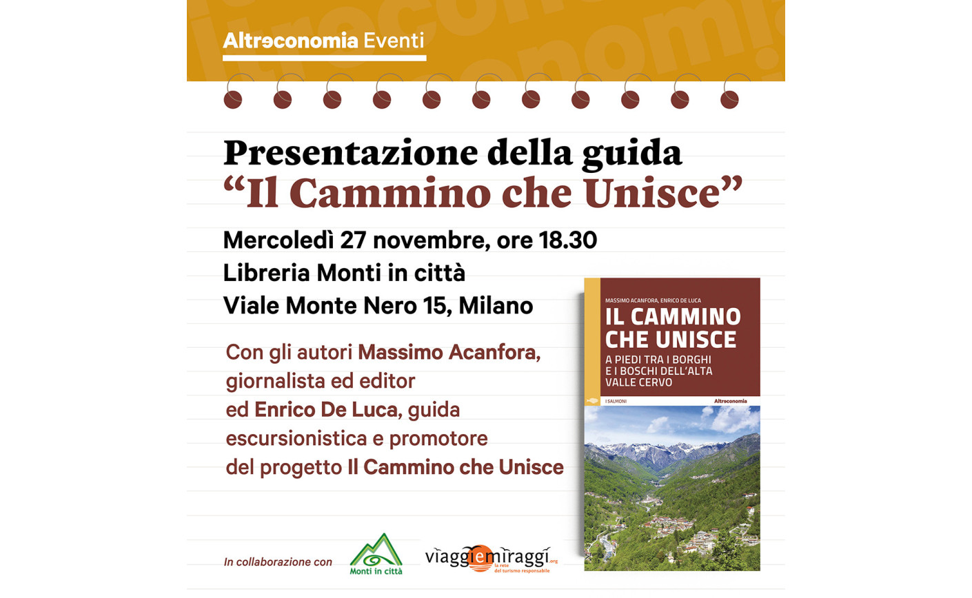 Altreconomia presenta Il cammino che unisce