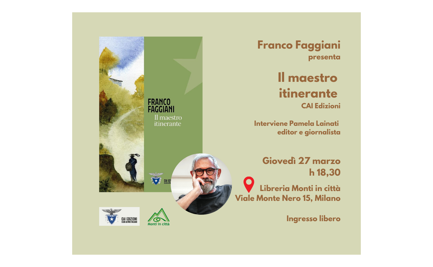 Franco Faggiani presenta Il maestro itinerante