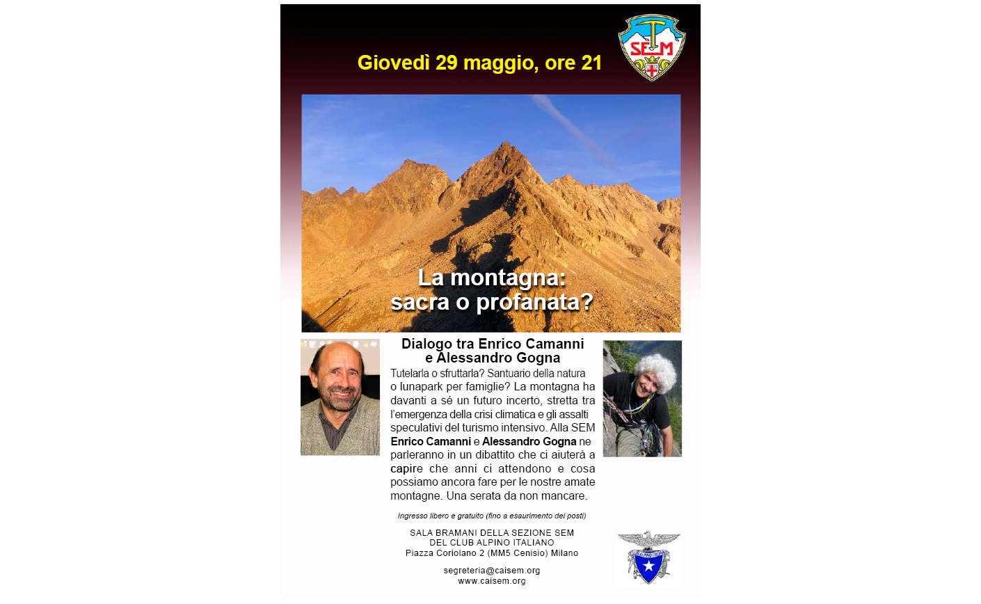 La montagna sacra o profanata?