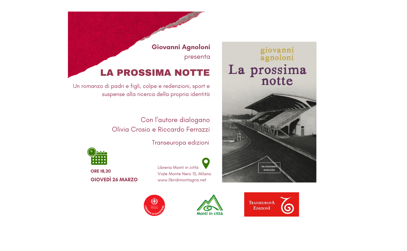 Giovanni Agnoloni presenta La prossima notte