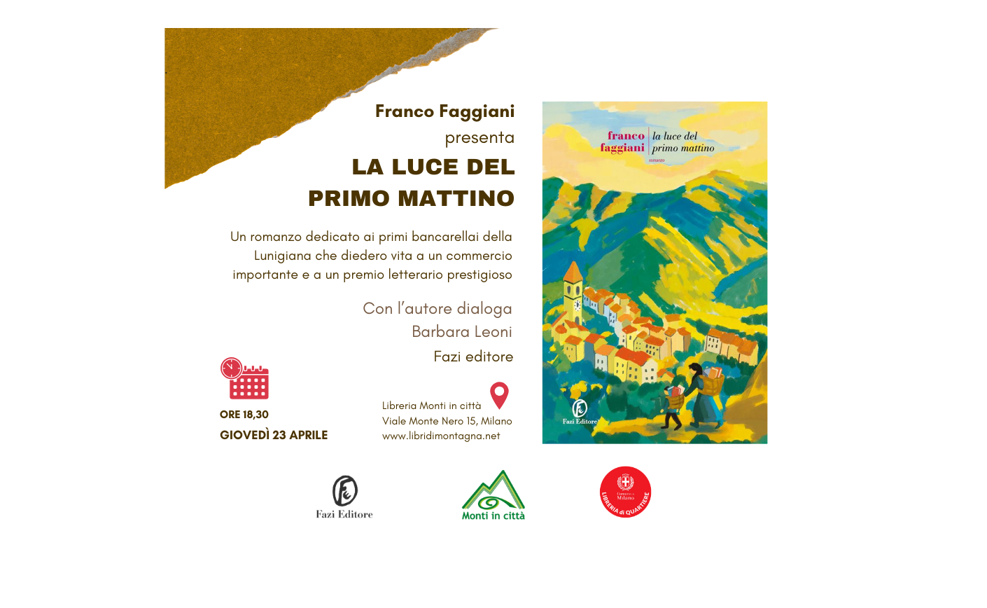 Franco Faggiani presenta La luce del primo mattino