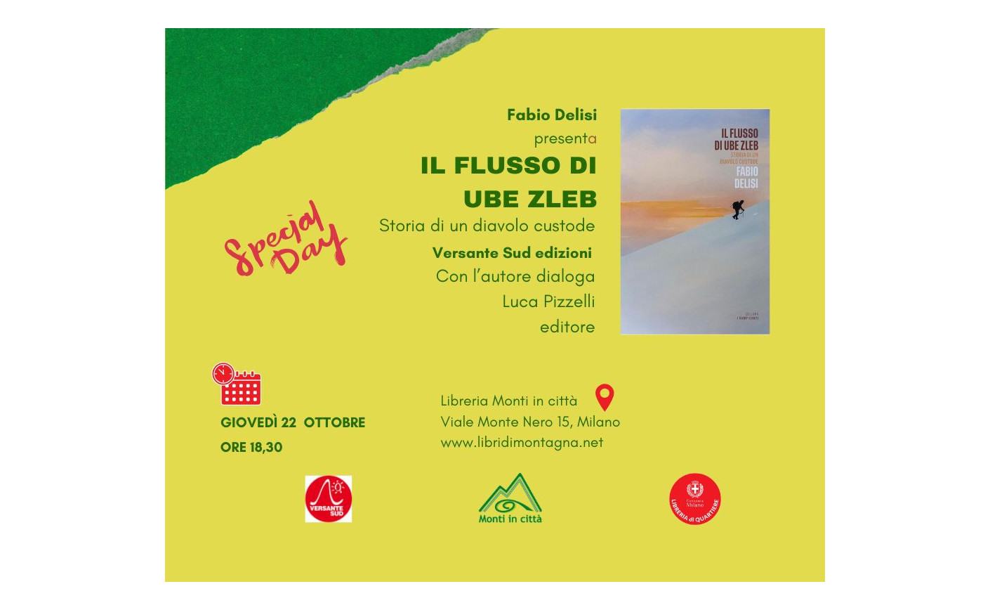 Fabio Delisi presenta Il flusso di Ube Zleb. Storia di un diavolo custode